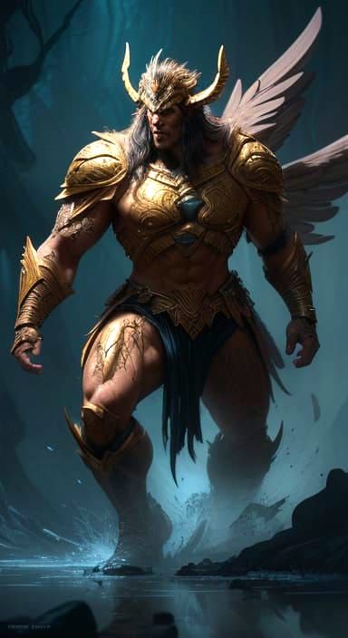 Valkyrie Creature Concept Art in Hyperrealistic Style