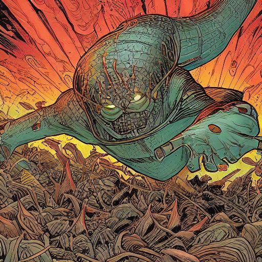 Slug Boy Comic Book Art by Brooks and Mumford