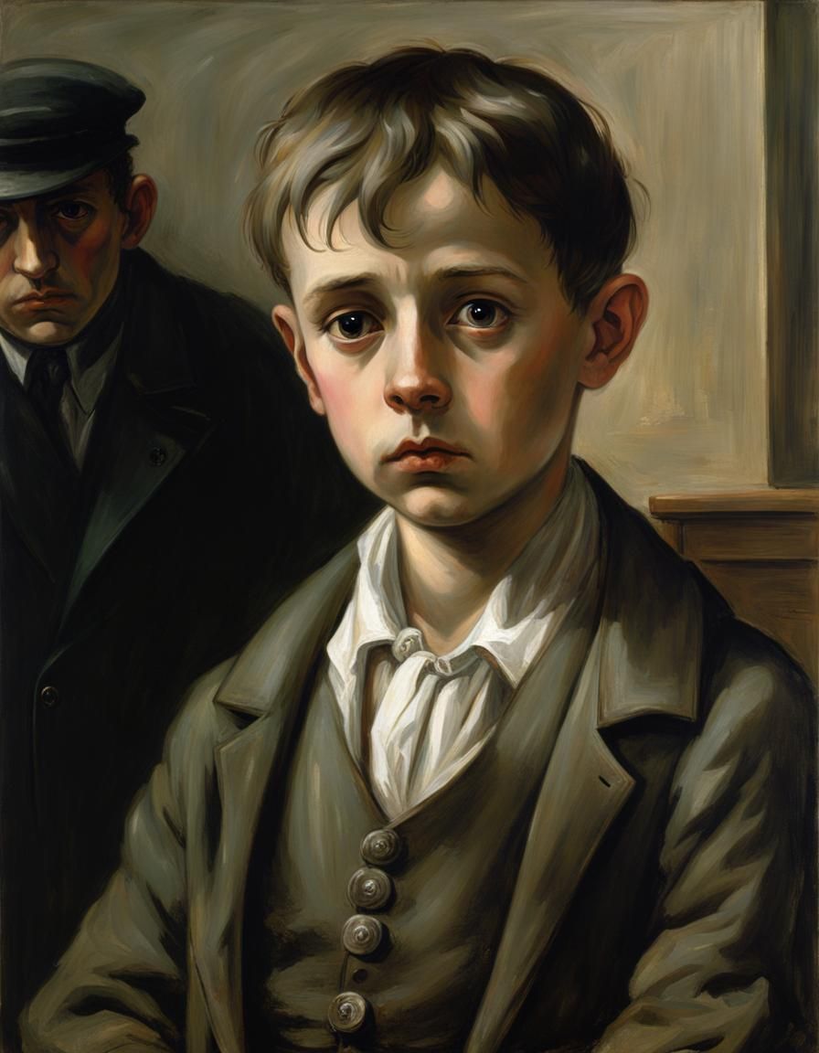 Vulnerable Boy Cries Silver Tears in Courtroom Scene