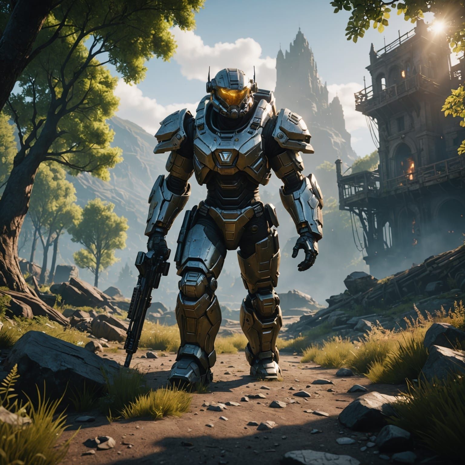 Epic 3D Videogame Graphics Rendered in Unreal Engine 5