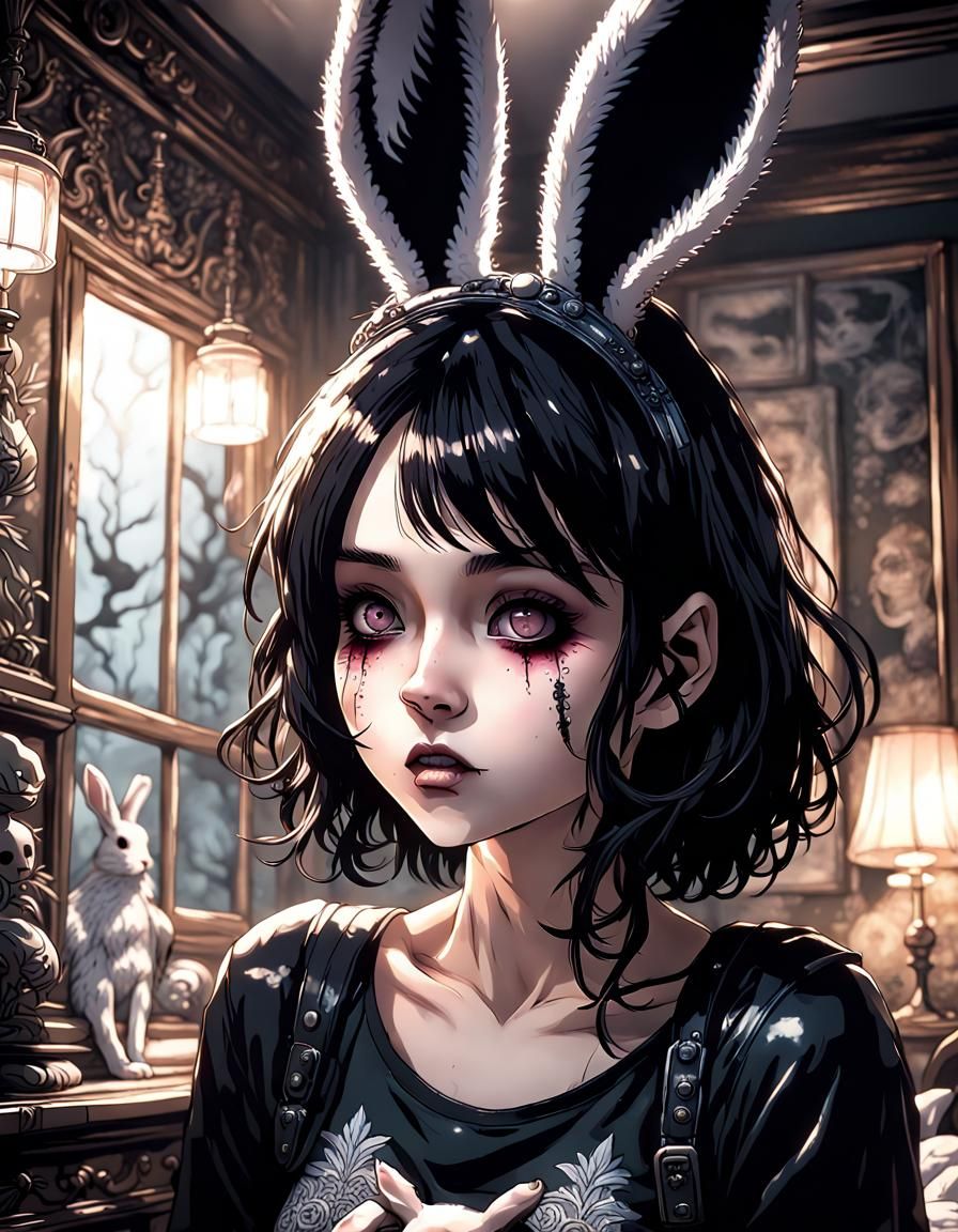 goth bunny