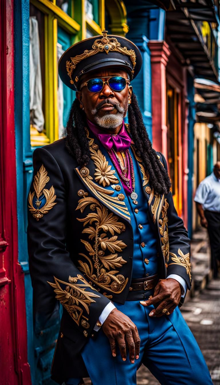 Lafitte Portrait with Magic and Extreme Colors