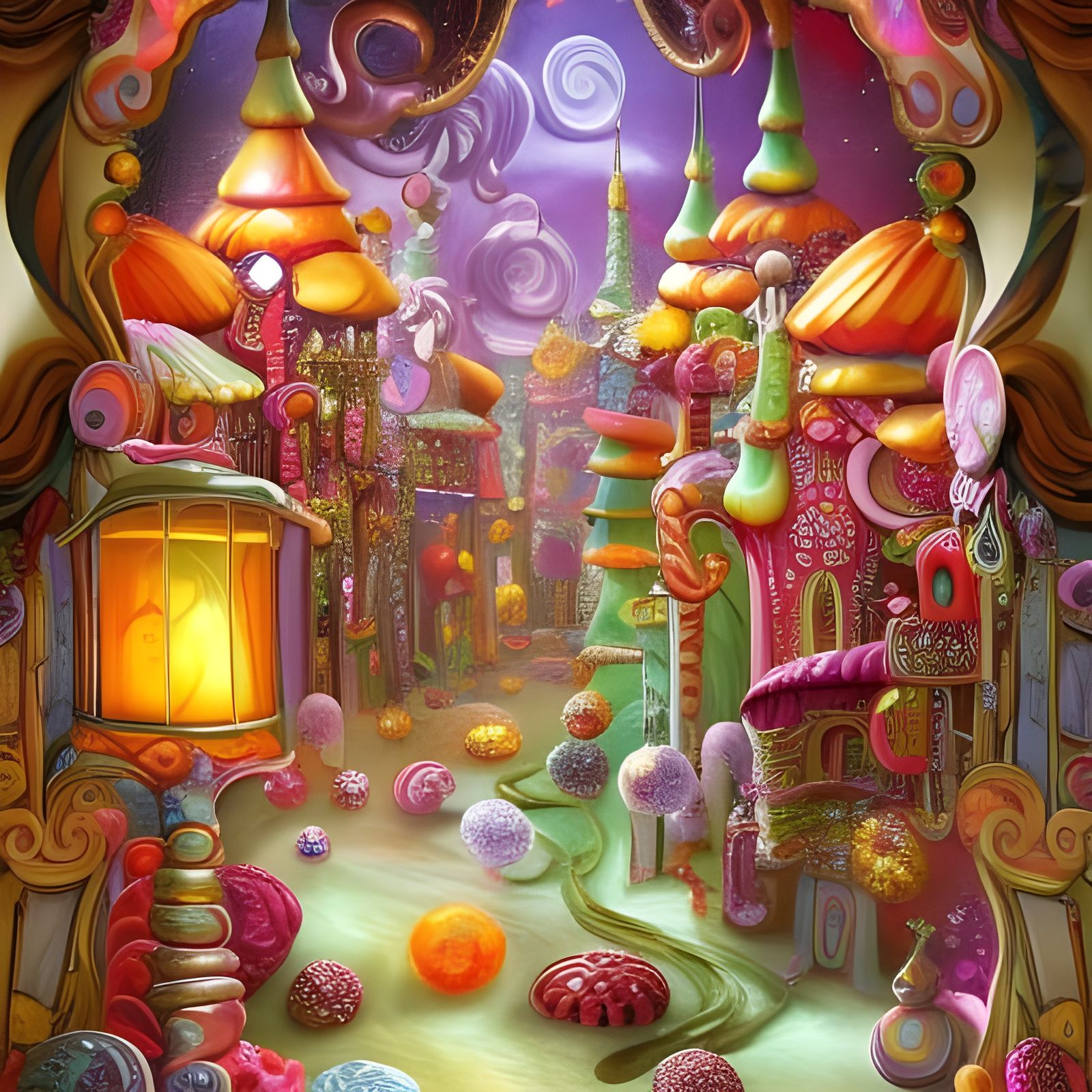 A Candy Shop So Big It’s an Entire Candy Village of Candy Shops Made Out of Candy