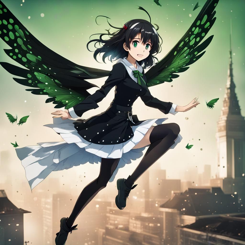 Anime Girl Learns to Fly: Fantasy Concept Art
