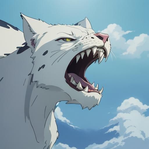 Pale White Hand with Claws in Anime Style