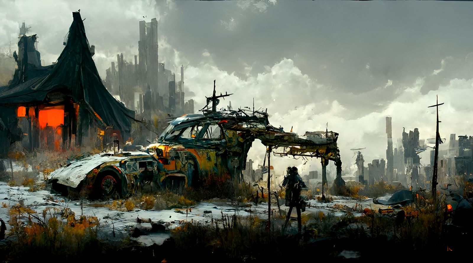 Post-Apocalyptic Wonderland Digital Art