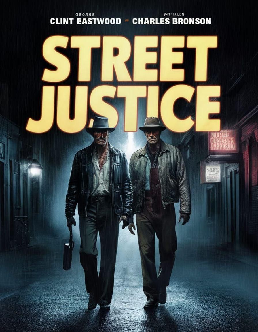 Vintage 1970s Crime Thriller Movie Poster