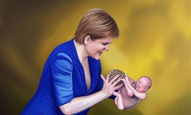 Political Allegory: A Realistic and Surreal Painting