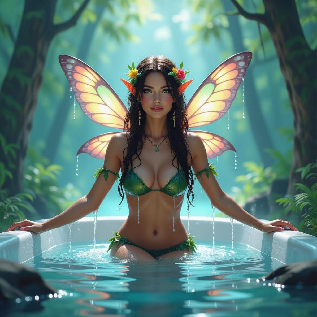 Forest Fairy Rising: Graffiti Art Style