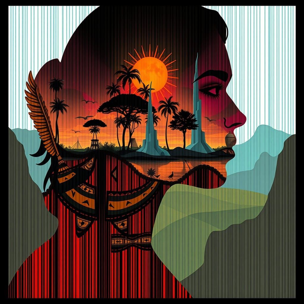 Surreal Dreamscapes of a Futuristic Native Woman