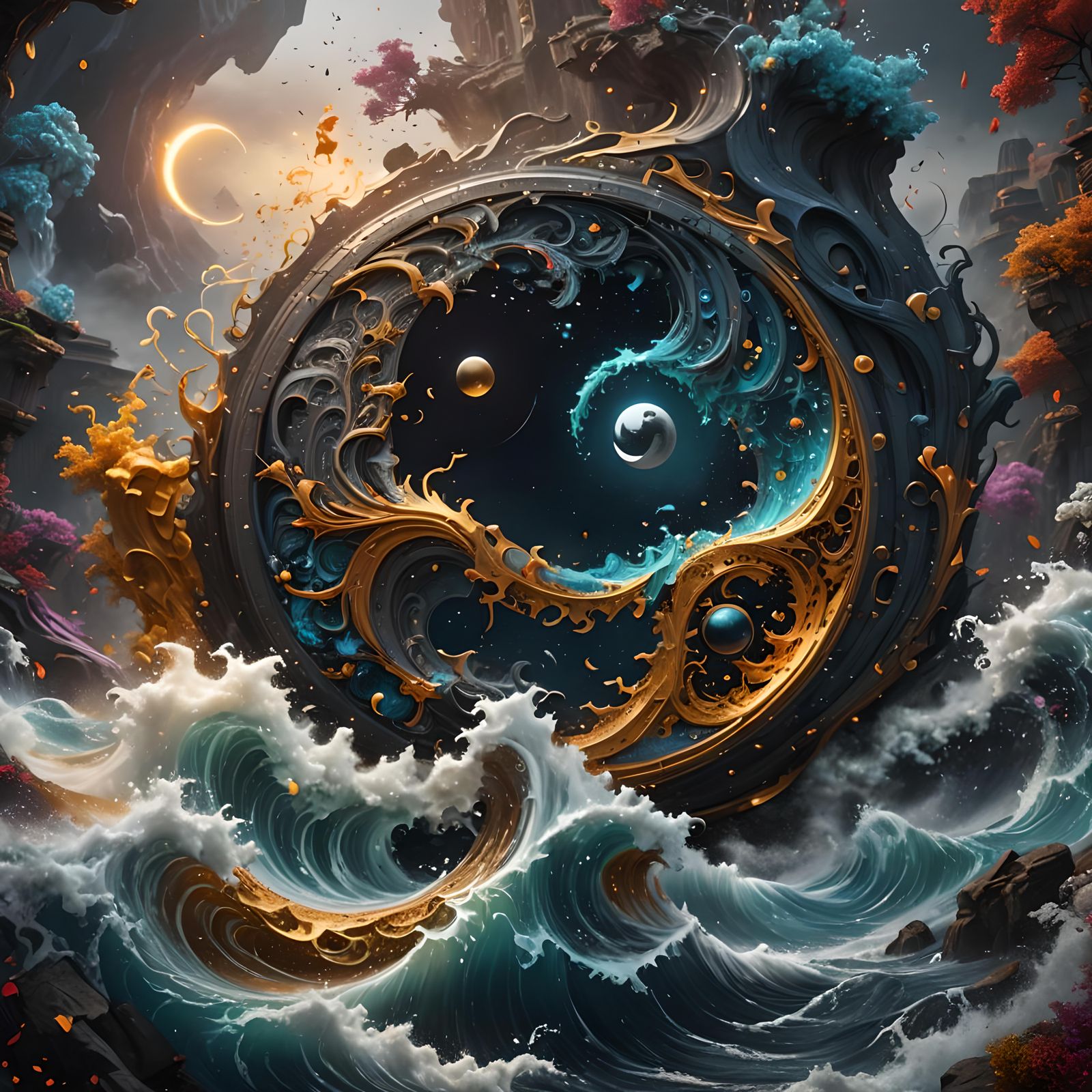 Particles and Waves: Yin and Yang in Detailed Matte Painting