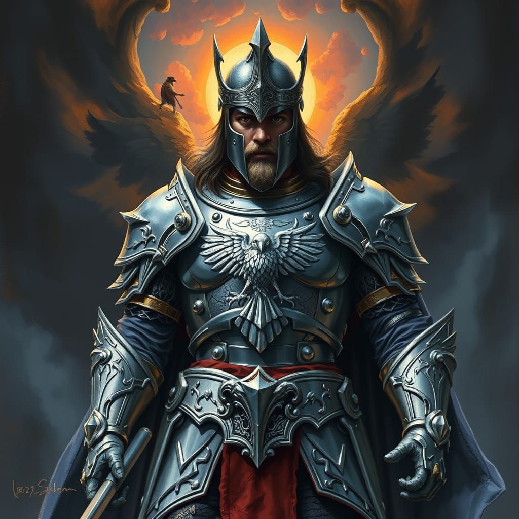 Majestic Paladin Radiates Power and Wisdom