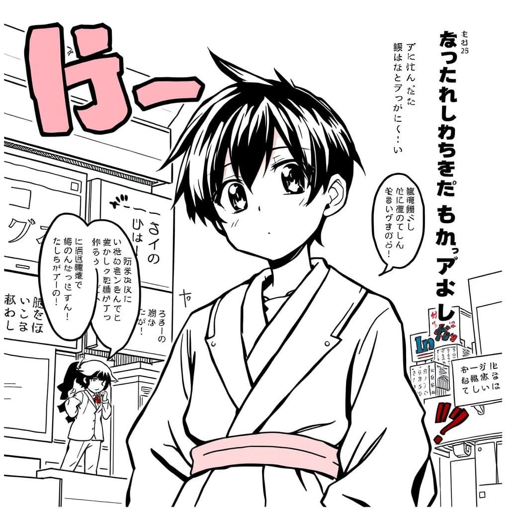 Manga Artwork in a Vibrant Anime Style