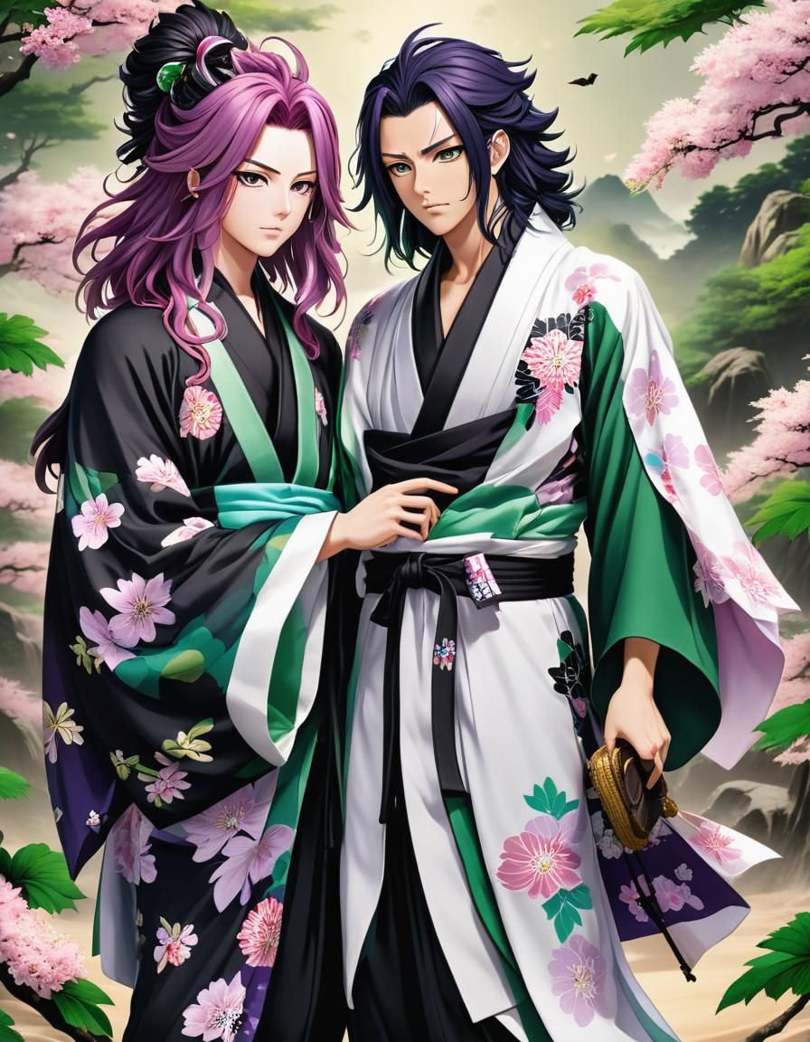 Emotional Anime Moment in Ethereal Forest Setting