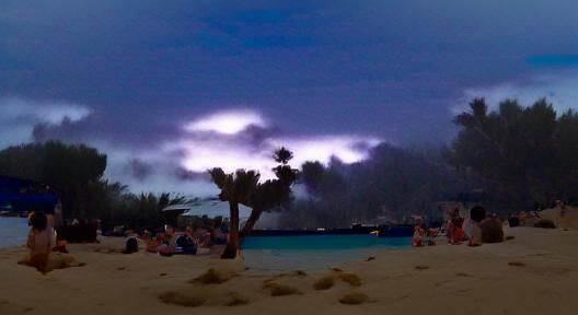 Electrifying Twilight on a Desert Island