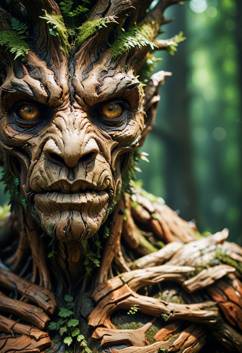 A Tree Being of the Forest in a Cataclysmic Moment