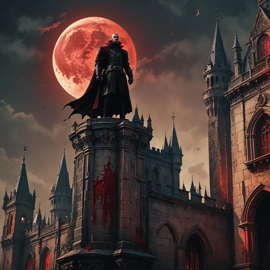 Vampire Assassin in Dark Fantasy Setting