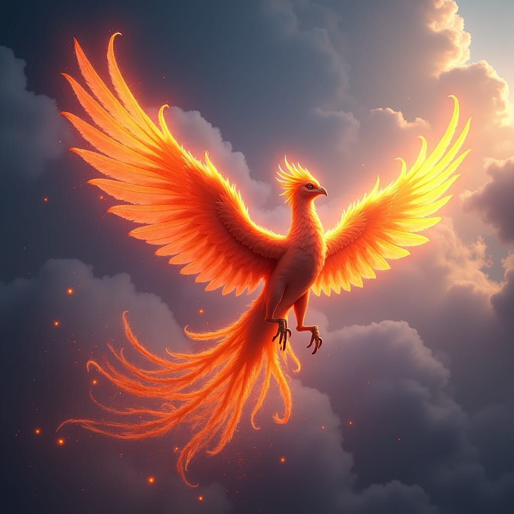 Phoenix in Flight: Fantasy Art in Unreal Engine