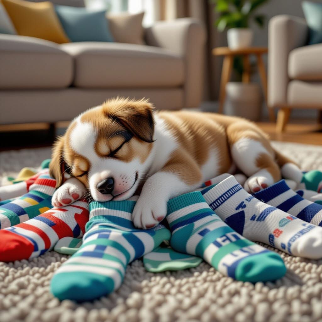 So that's where all the socks are