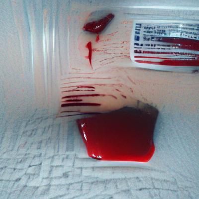 Abstract Blood Dripping - Digital Art