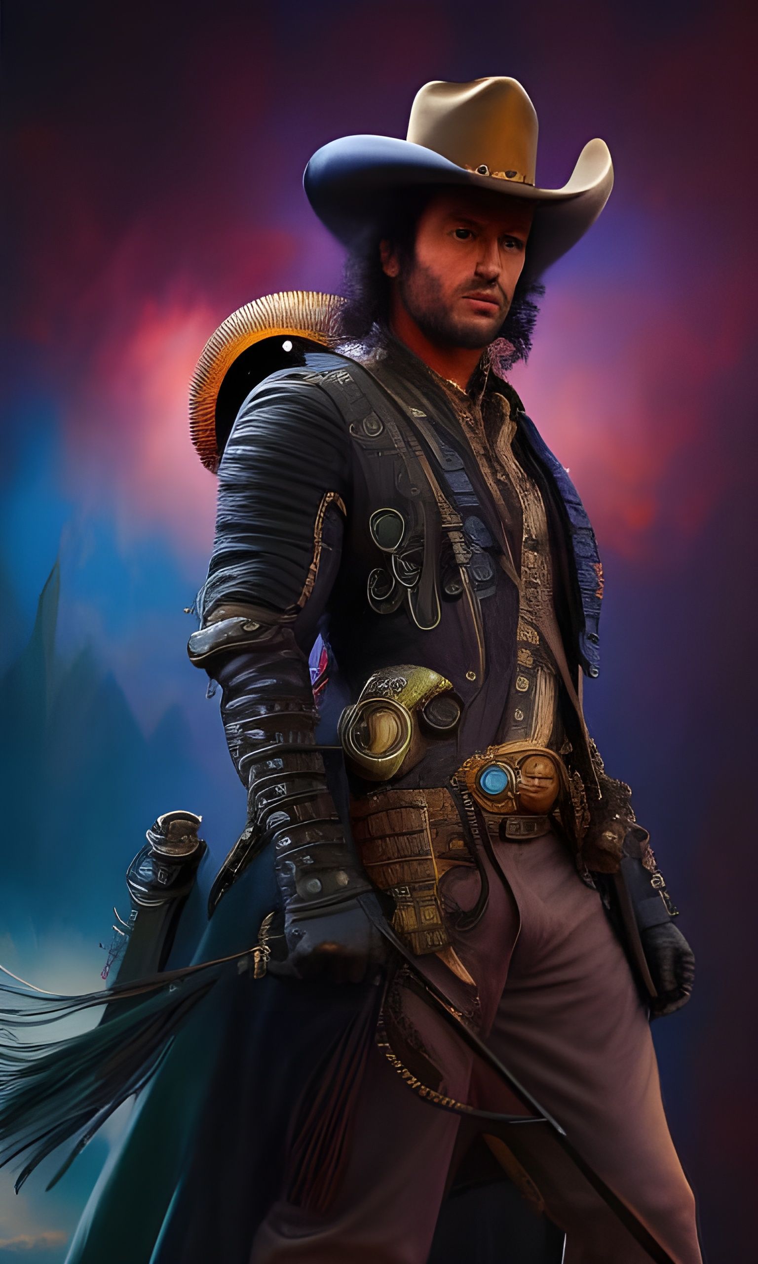 Steampunk Wild West Character Concept Art