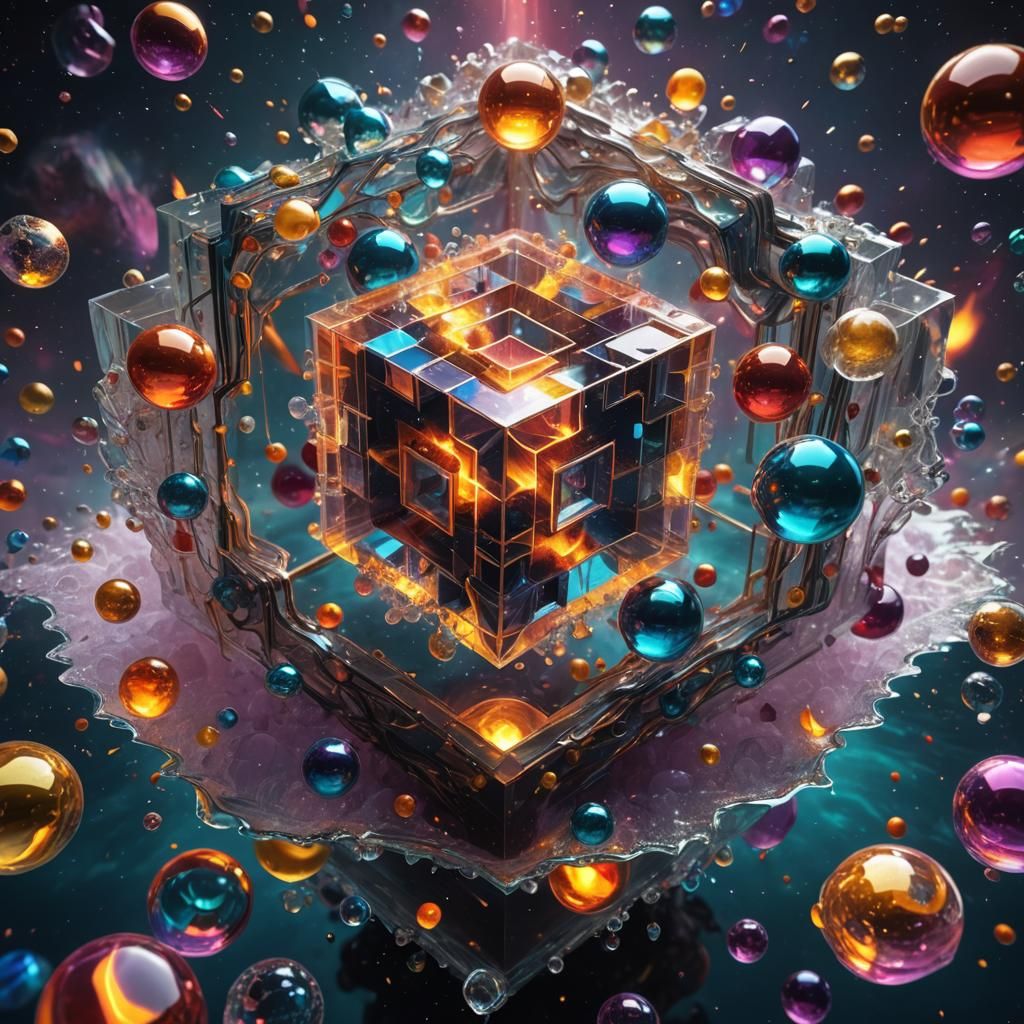 Burning Hypercube in Astral Cosmic Environment