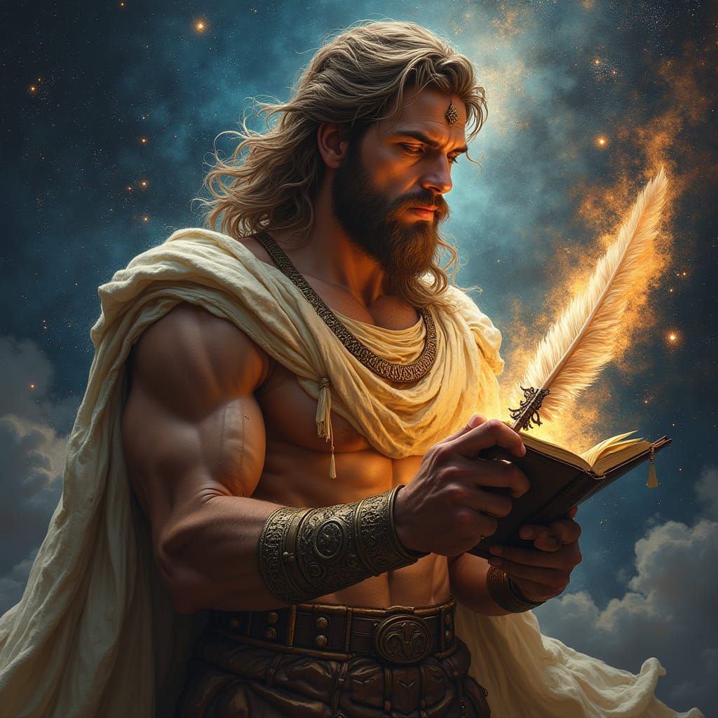 Aries the Poet Warrior Writes Cosmic Verse