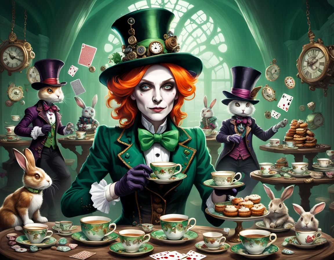 Moira's Chaotic Steampunk Mad Hatter Tea Party