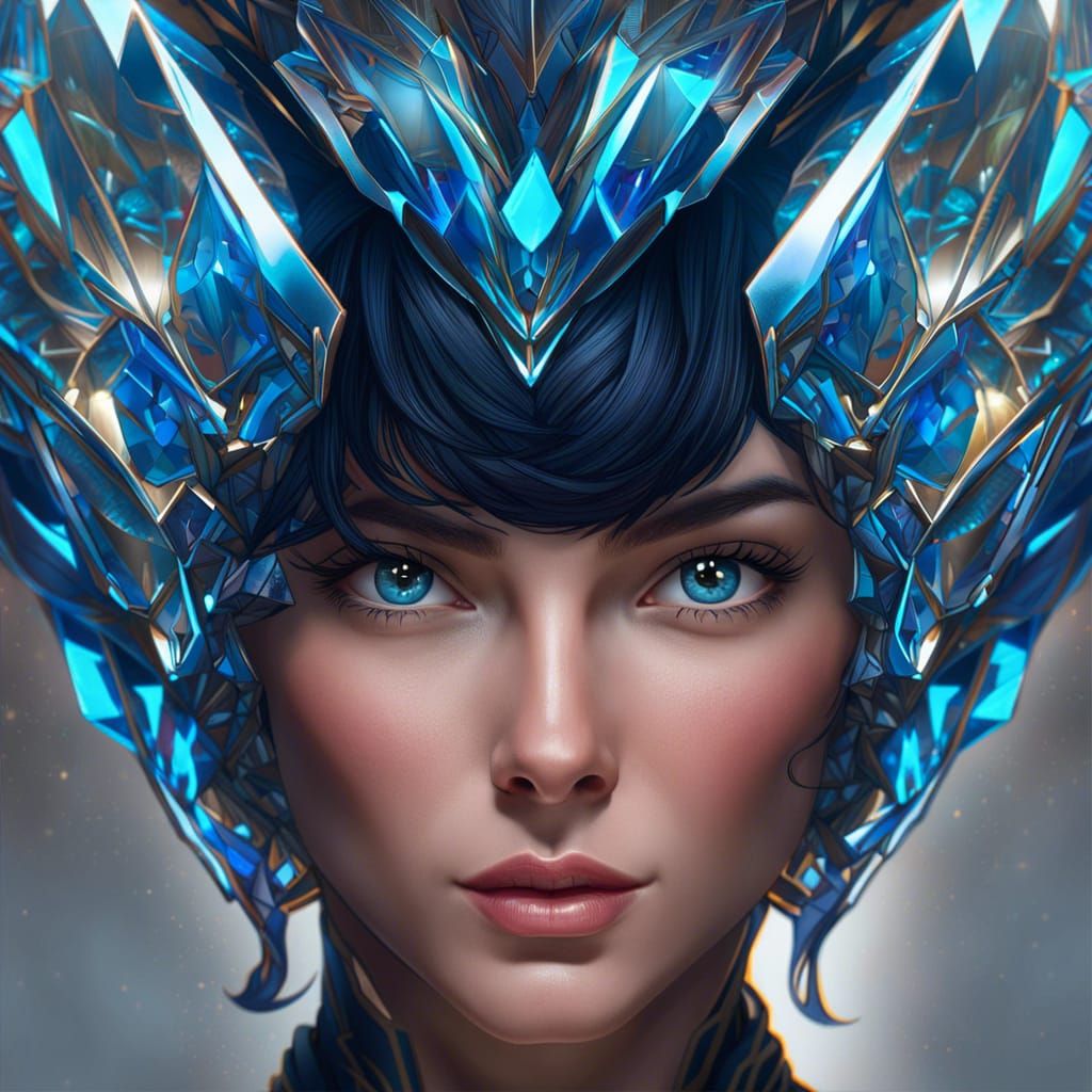 Princess Alina Portrait in Cel-Shaded Style