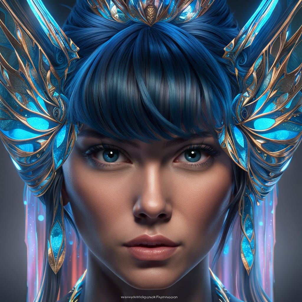 Princess Alina Portrait in Cel-Shaded Style