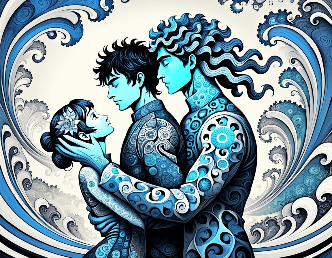 Man Burdened By Love: Abstract Fractal Art