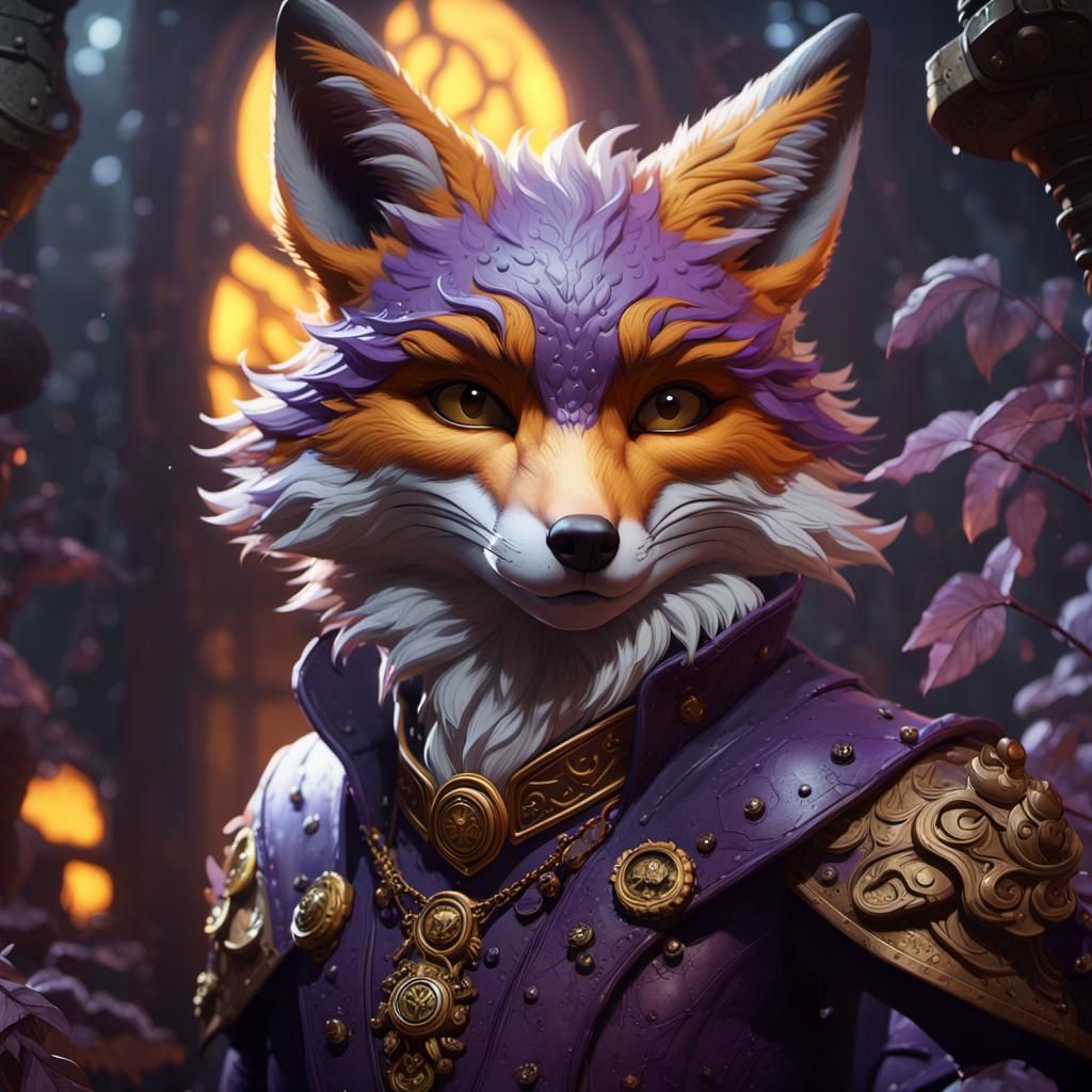 Misty Fox in Dark Fantasy Style