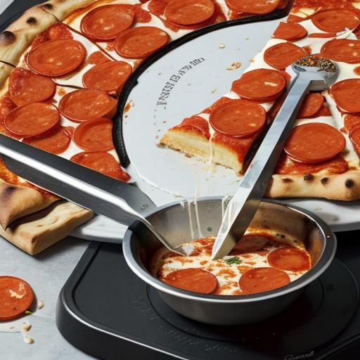 Julius Caesar Made of Pepperoni Pizza