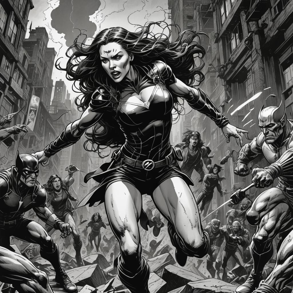 Intergalactic Spa Escape: Comic Book Sketch