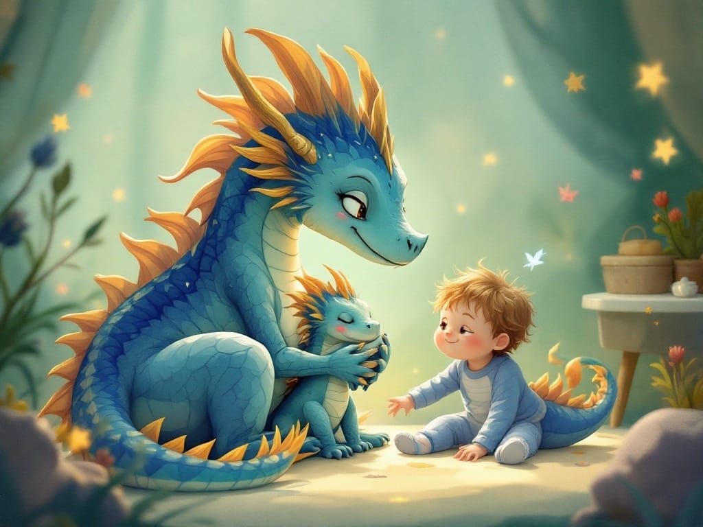 Dragon Nanny Soothes Toddlers in Dreamy Nursery