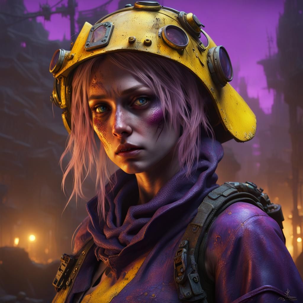 Post-Apocalyptic Alice in Dark Fantasy Style