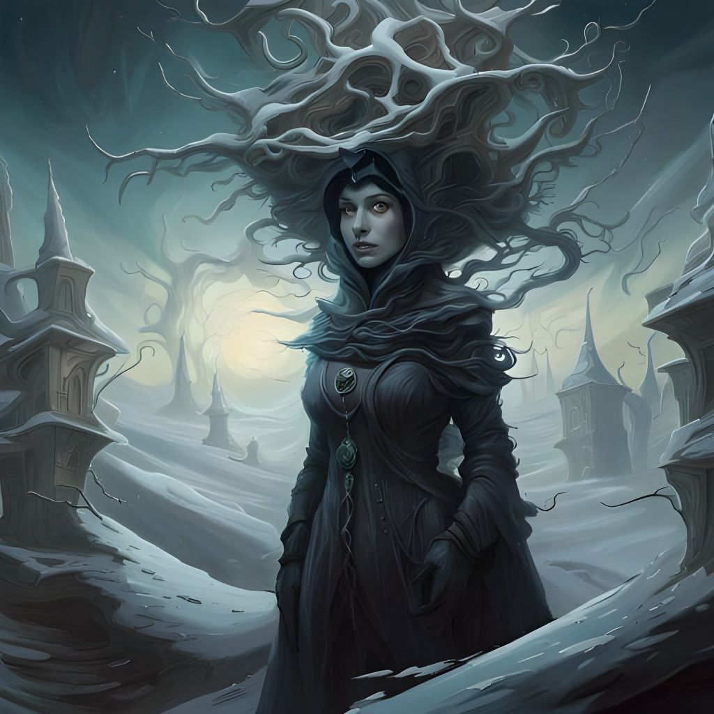 Mystic Winter Landscape in Fine Art Style