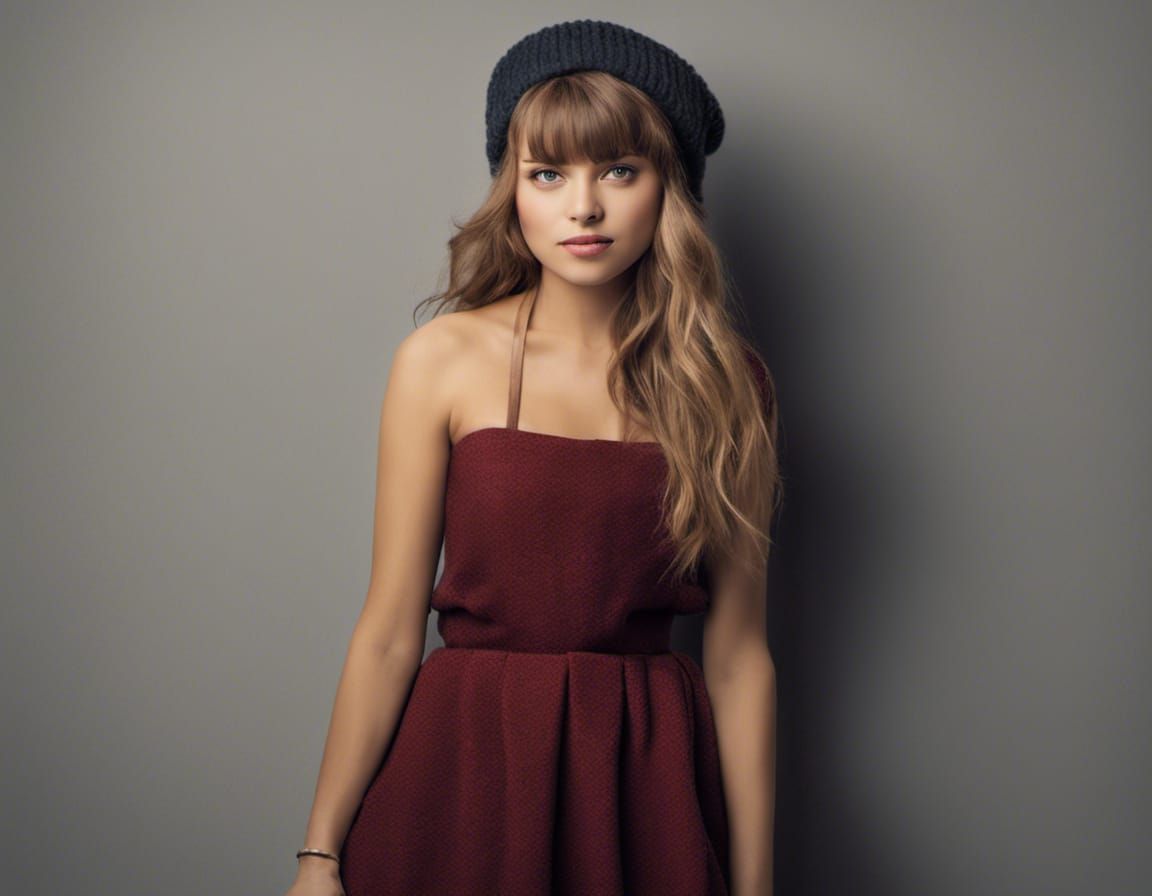 Young Woman in Winter Fashion