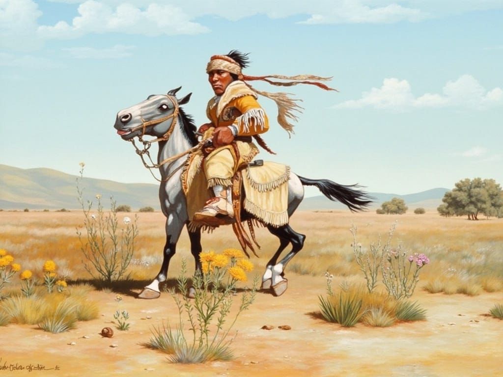 Native American Woman by Arizona Creek Painting