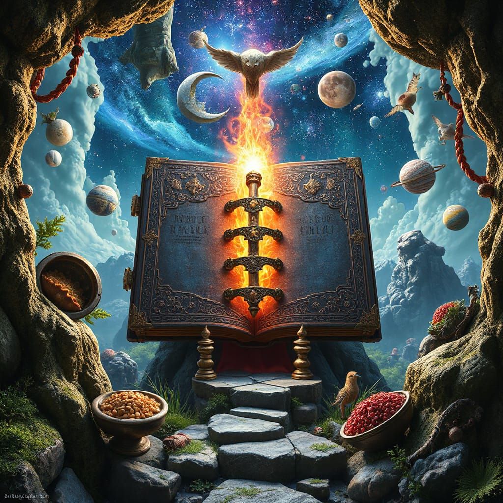 Book of Cosmic Wonders Fantasy Art