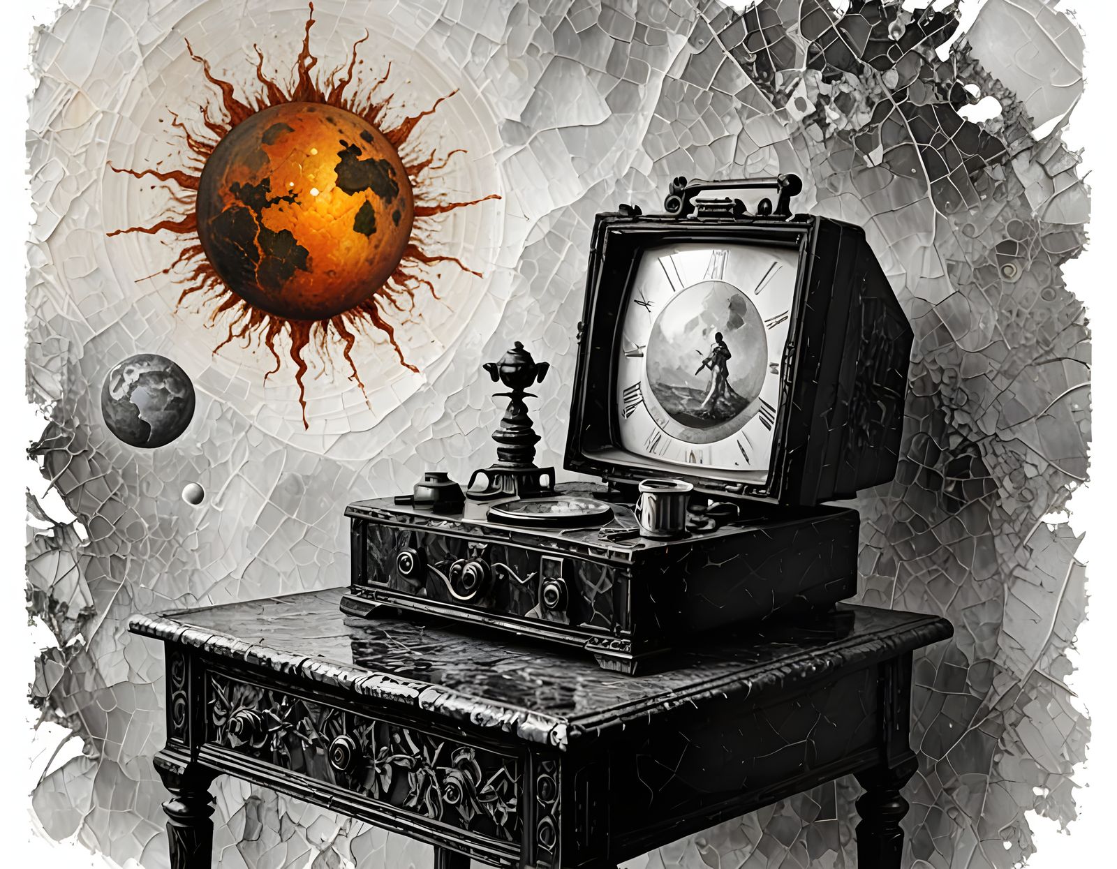 New Life on Venus Oil Painting