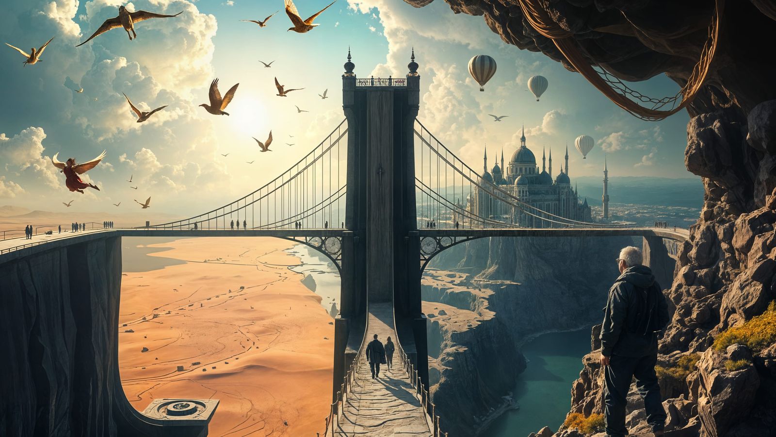 Fantastical World: Sky City and Cavern City