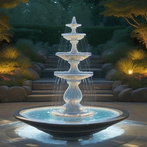 Crystal Cascade Fountain: A Modern Marvel