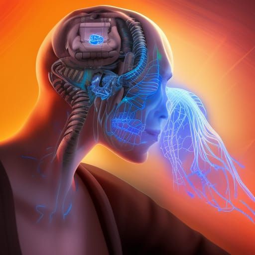 Gaming Neuro Implant: Hyperrealistic Concept Art