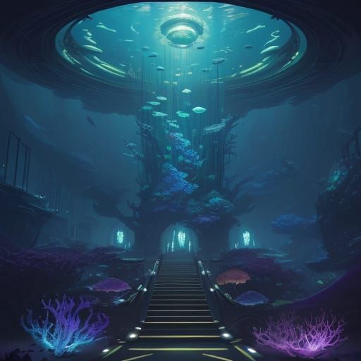 Luxurious Chamber with Aquarium Floor