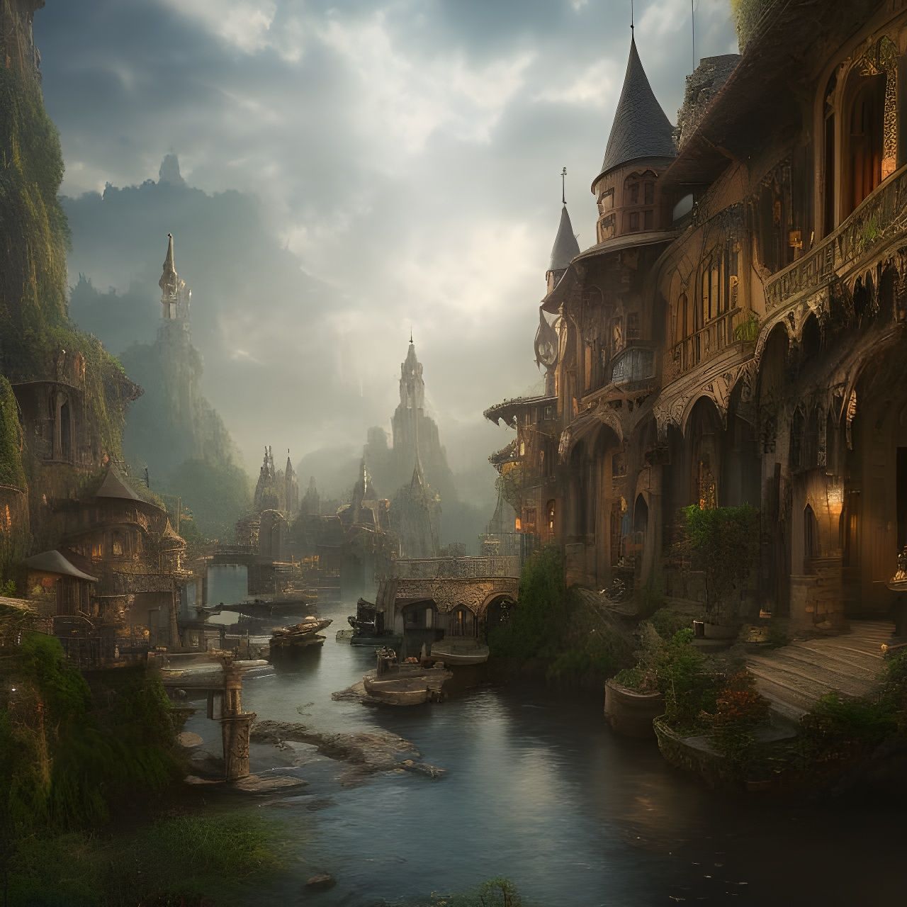 River Town with Canals 2