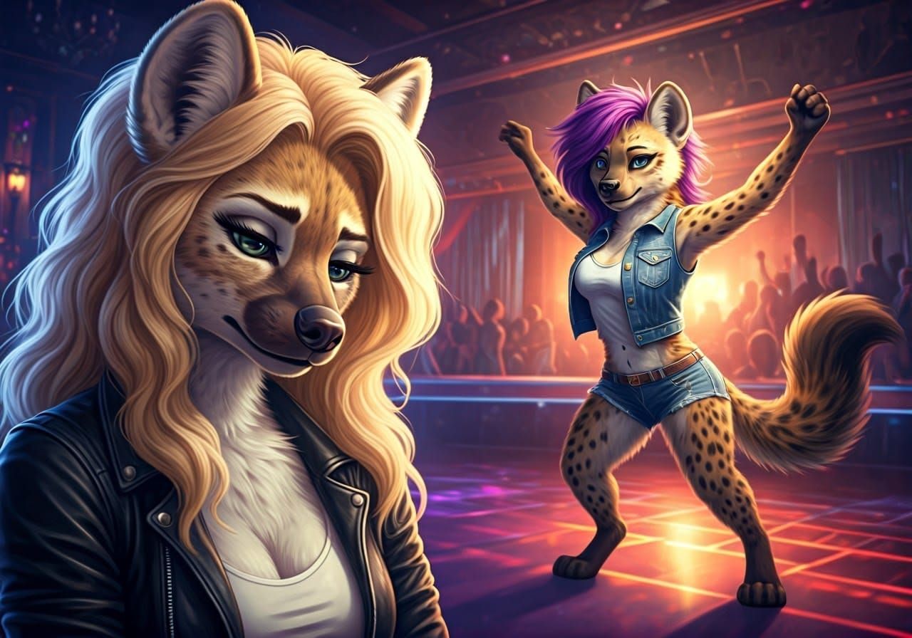 Sisters in Harmony: A Luxurious Dance Club Scene
