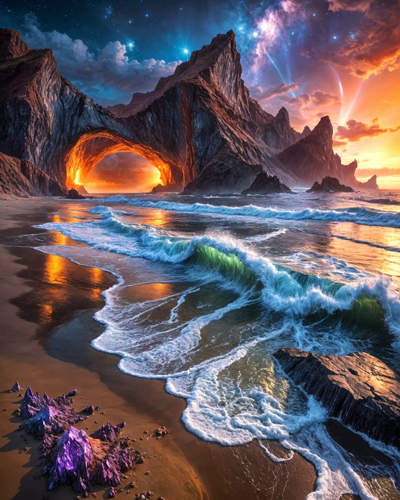 Breathtaking alien landscape