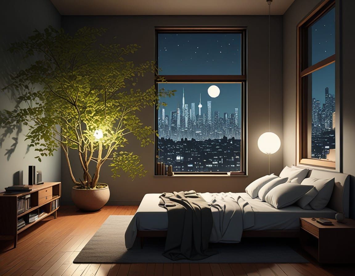 the moonlit forest of my private night