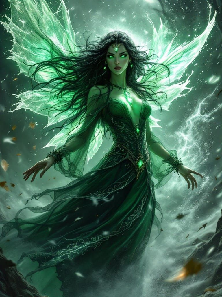 Mystical Queen of Faeries Summoning Tempest